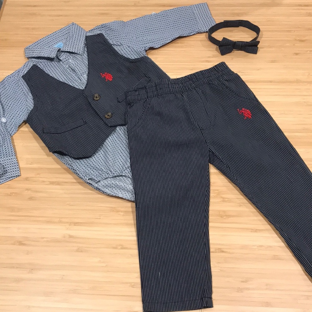 U.S. POLO ASSN. 18 Month Old 3pc Baby Boy Set